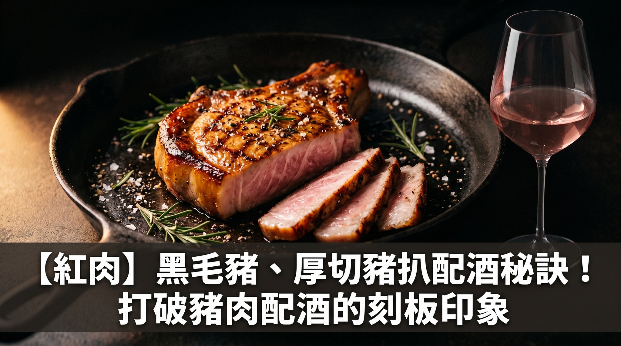 【紅肉】黑毛豬、厚切豬扒配酒秘訣！打破豬肉配酒的刻板印象