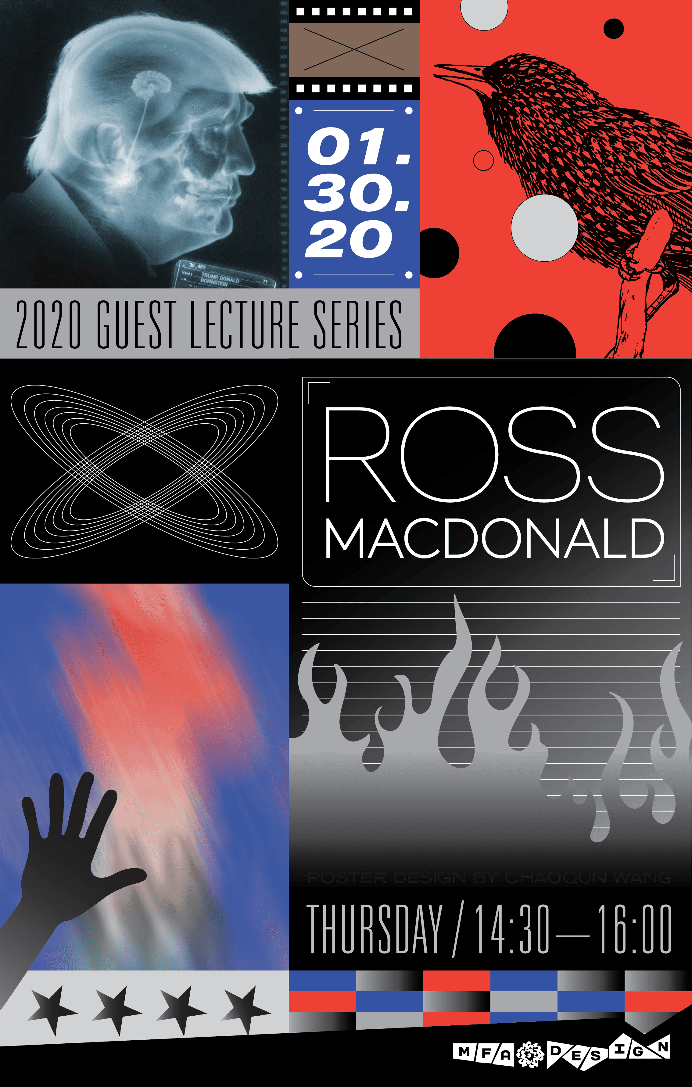 Ross MacDonald lecture poster by Chaoqun Wang