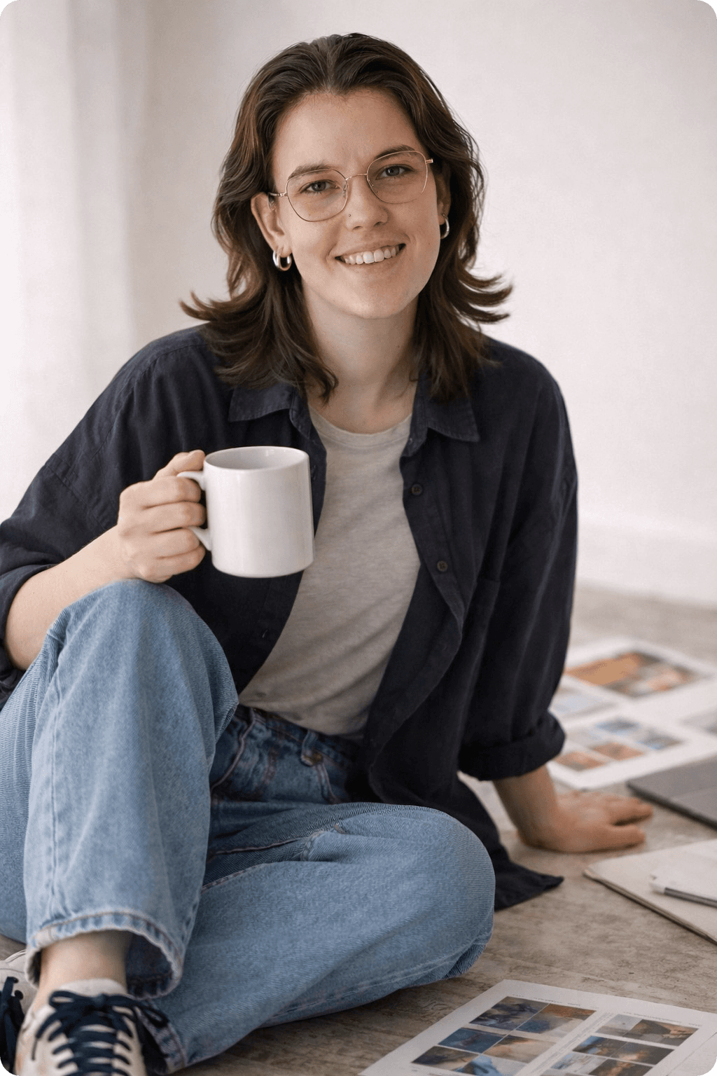 Portrait of portfolio creator – front view