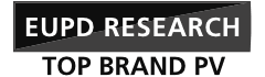 Logo EUPD Research TOP PV Brand. Solarock est récompensé par ce label