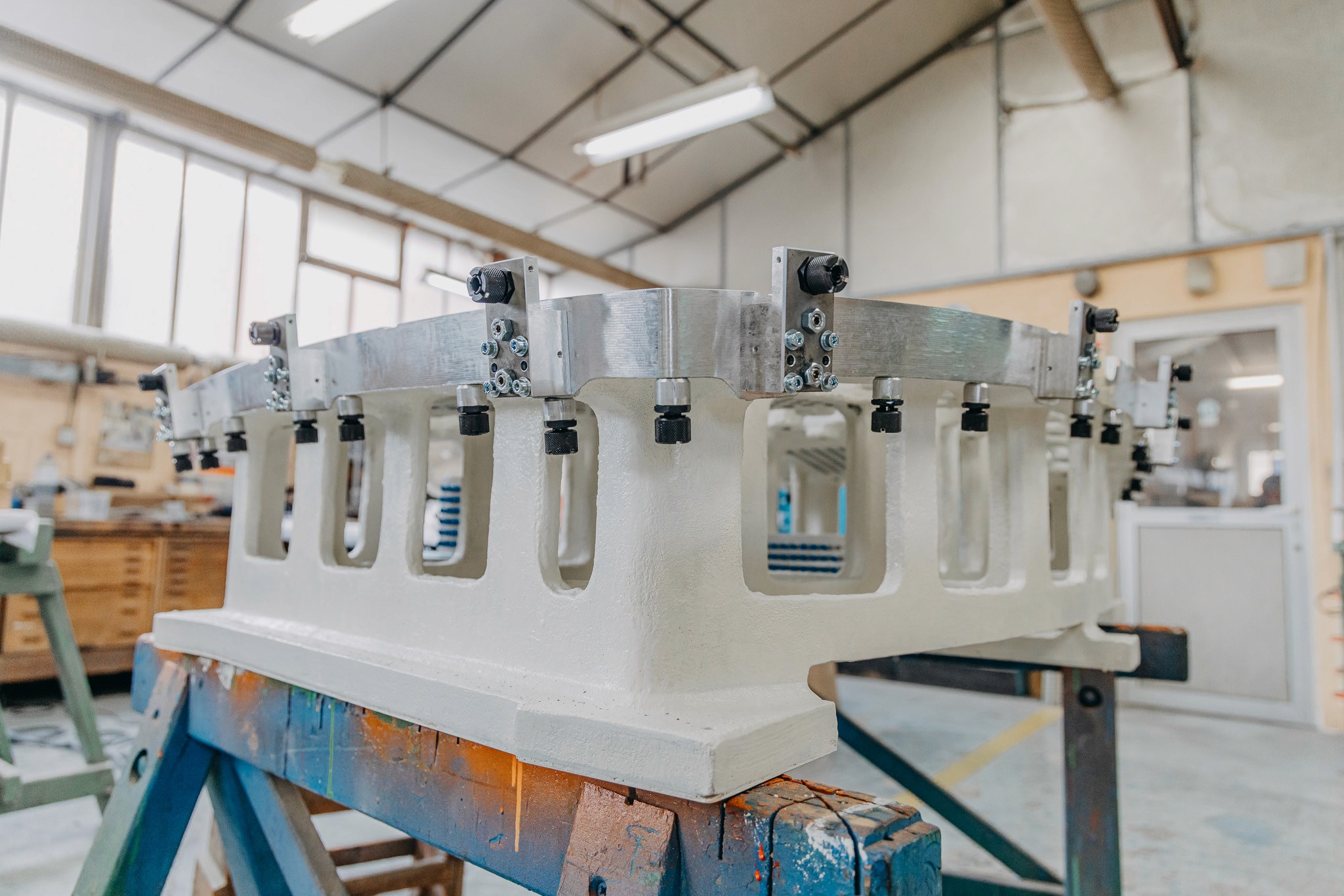 Plan en contreplongé du gaarit de contrôle