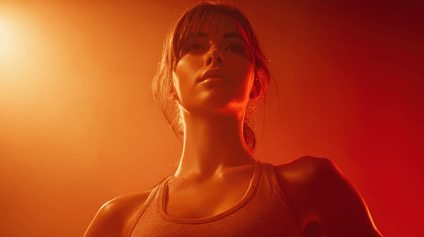 woman in black sports bra