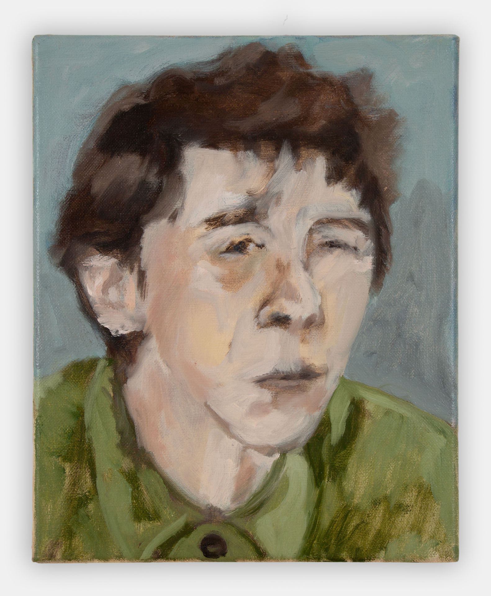 Tove's Face, 2022, oil on canvas, 10x8"