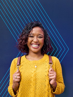 High School Student smiling