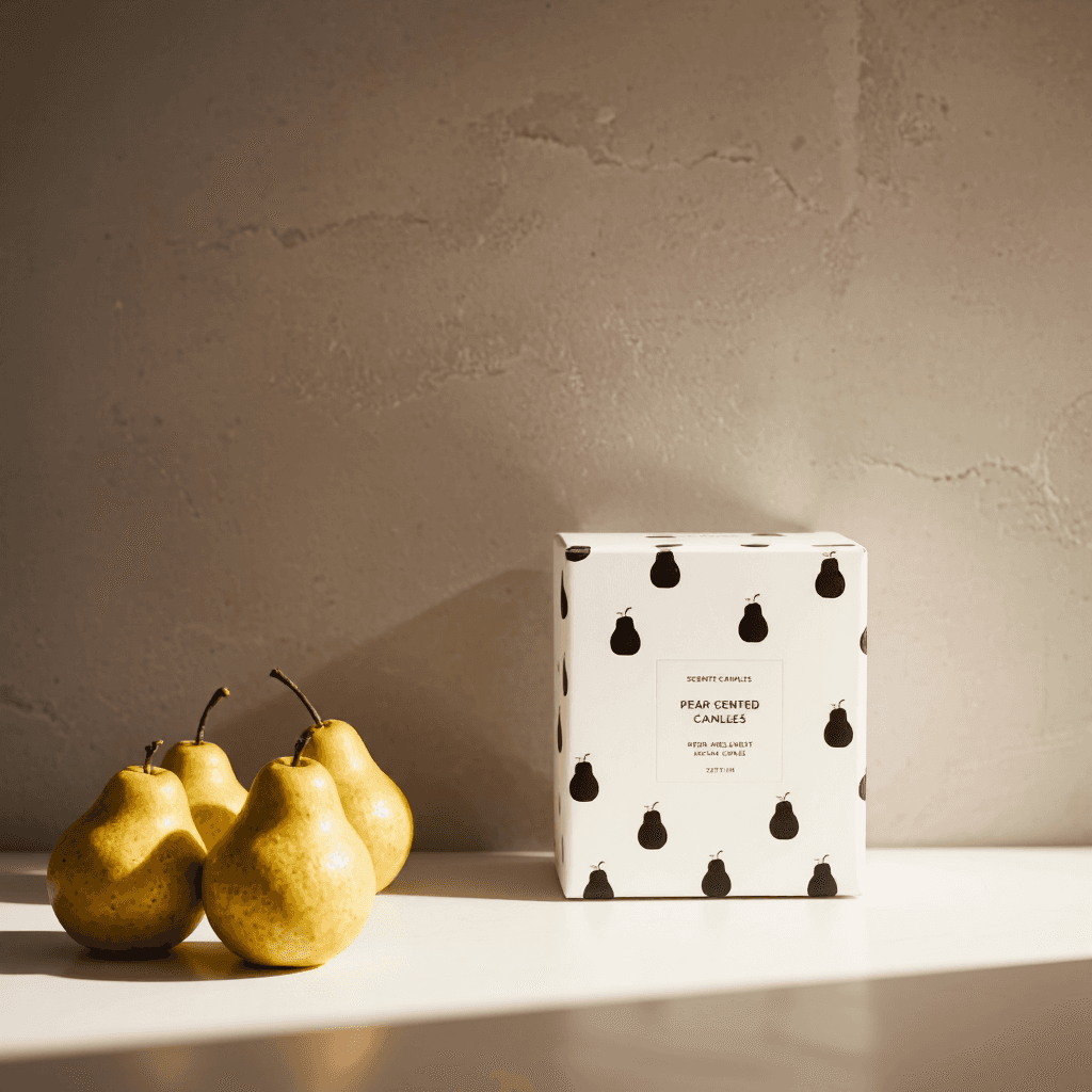 product photography of a box of scented candle