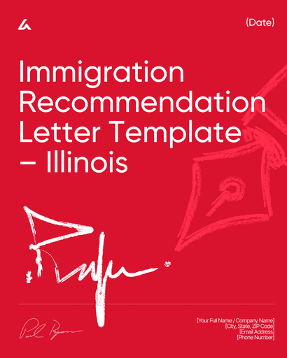 Immigration Recommendation Letter Template – Illinois