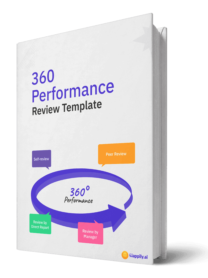 3D-rendered book titled "SEO Performance Master Template" with colorful icons around it.