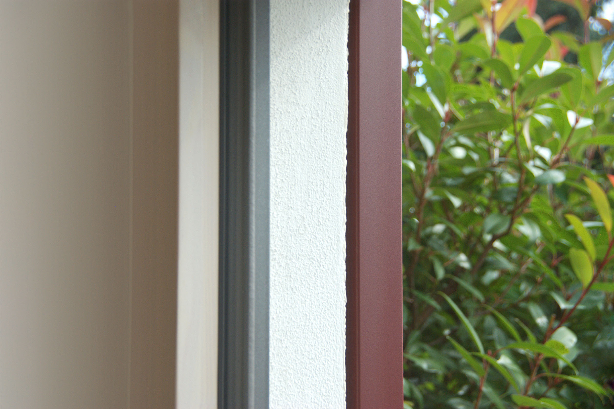 Holz – Alu – Fenster und Laden von der Seite aus