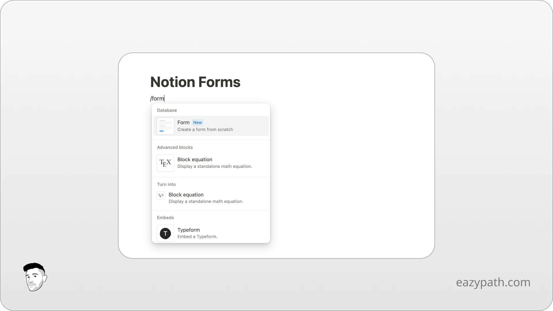 How To Create A Simple Form In Notion - Creation