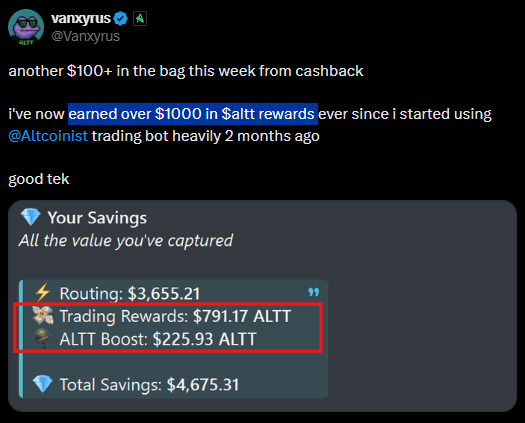 Twitter testimonial screenshot