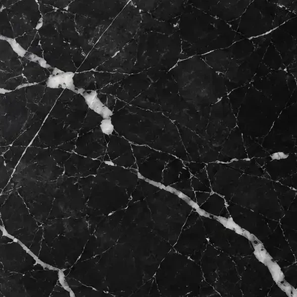 Nero Marquina marble (S-510) finish swatch