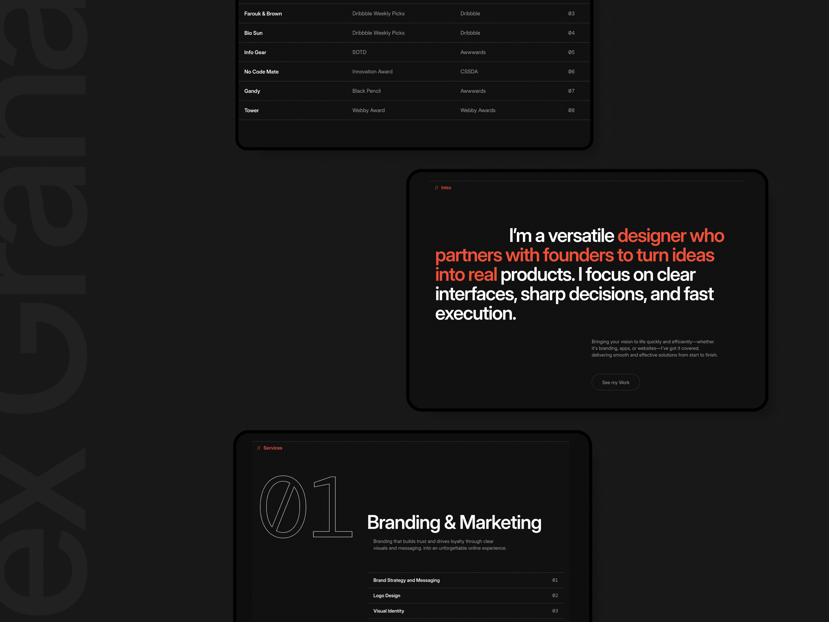 Alexfolio Framer template