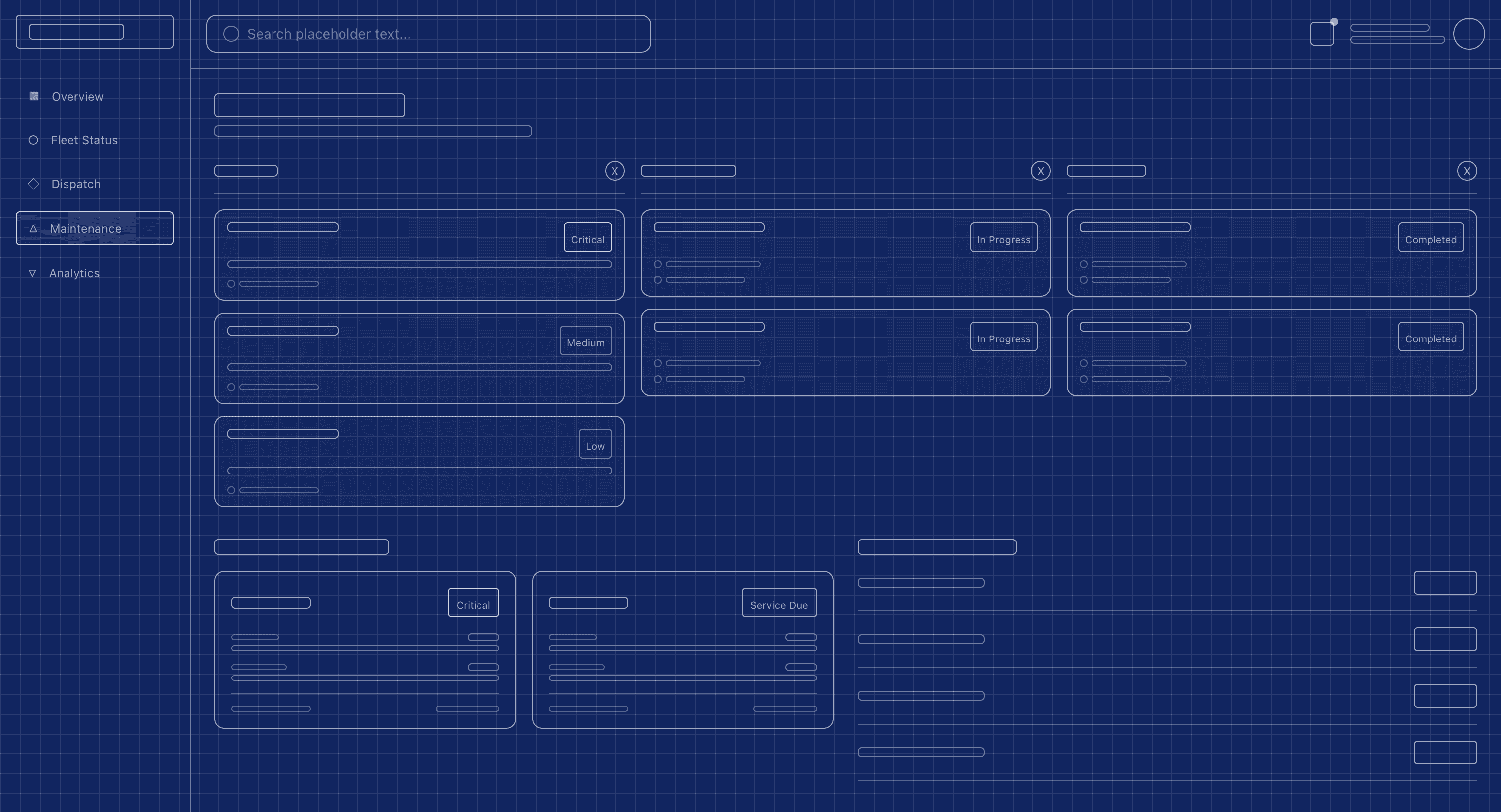 Wireframes and design exploration