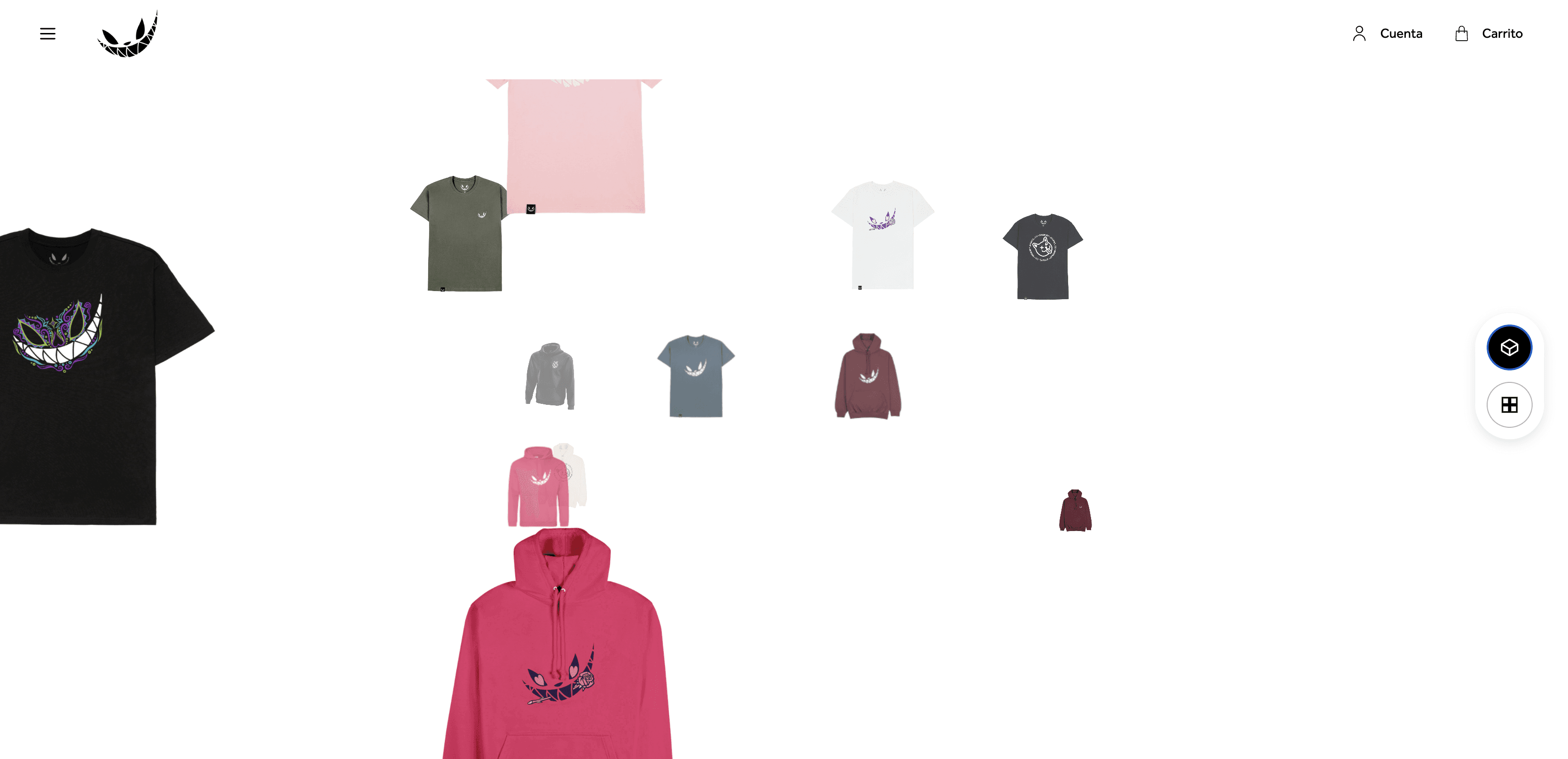 Image of the homepage of madkat.store