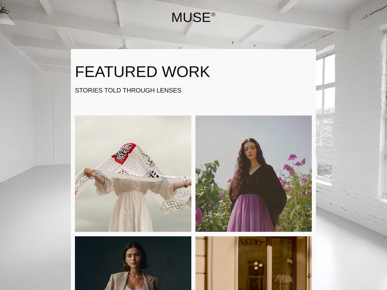 MUSE STUDIO — 黑白极简现代企业服务官网设计灵感