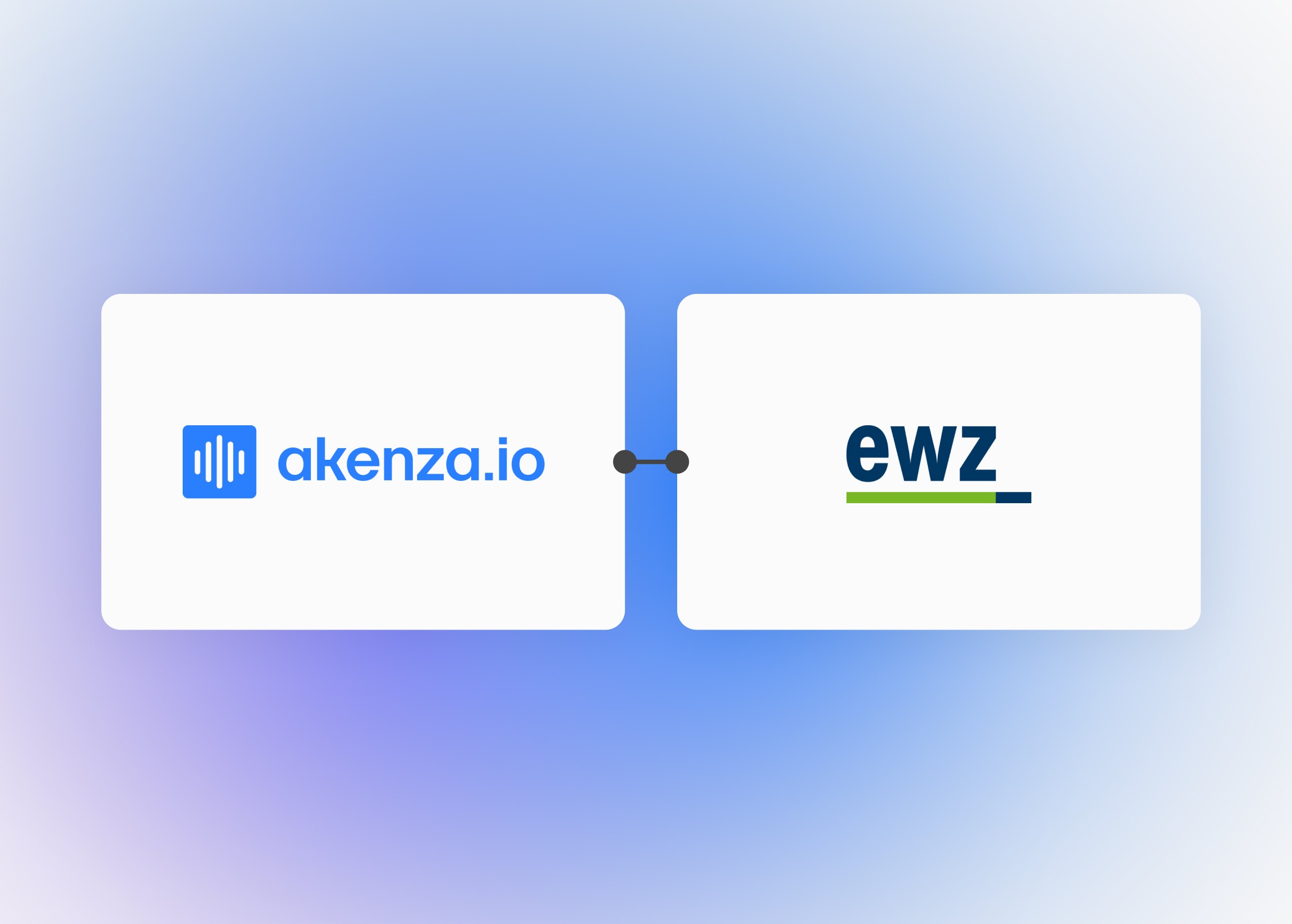 Akenza and ewz logos