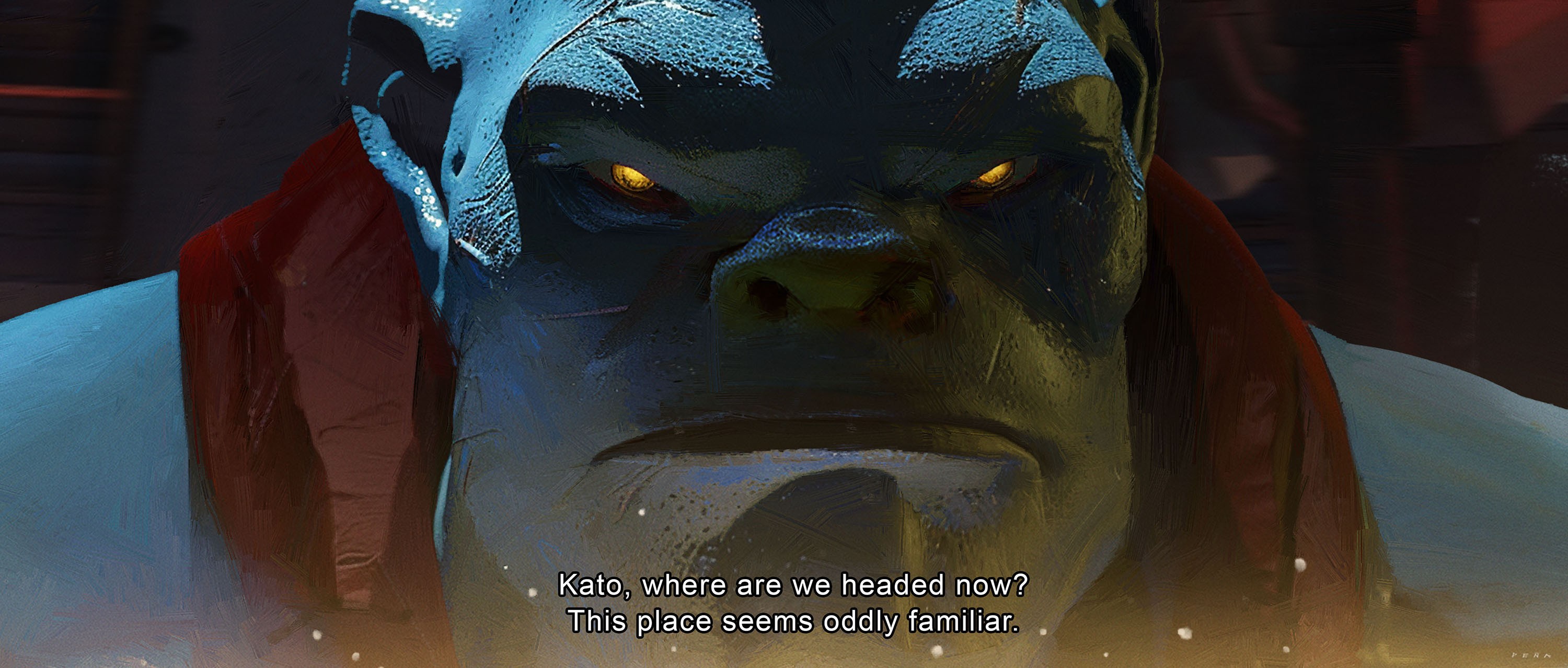 BOLO & KATO visual development – key narrative moment between the two companions