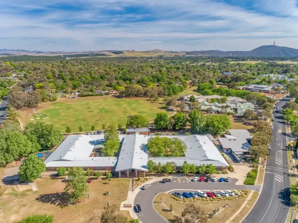 Aerial view of Curtin Primary