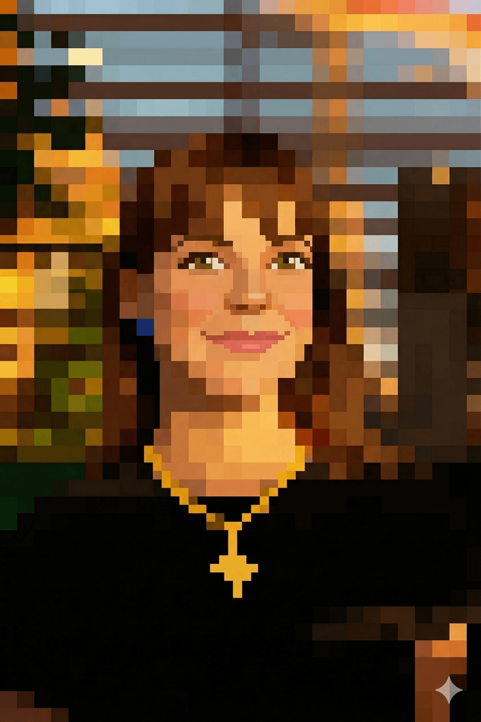 a woman sitting at a bar drinking a beverage