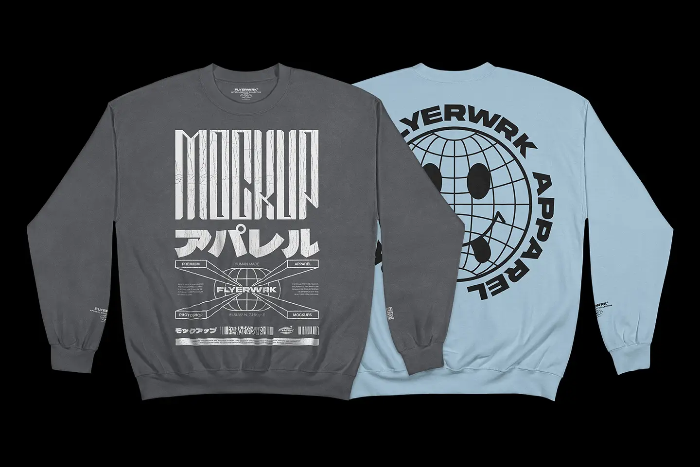 Gildan 18000 Crewneck Folded Arms mockup showing alternative design preview