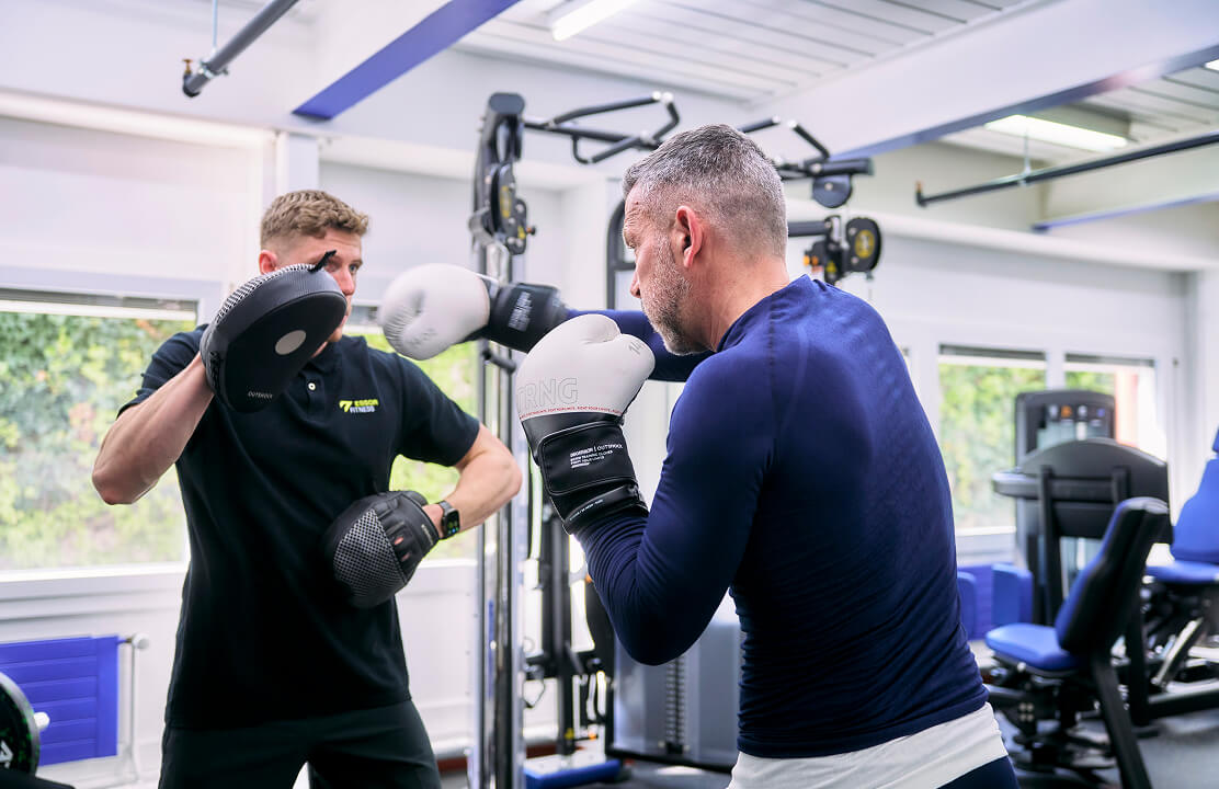 Fitness trainer and trainee