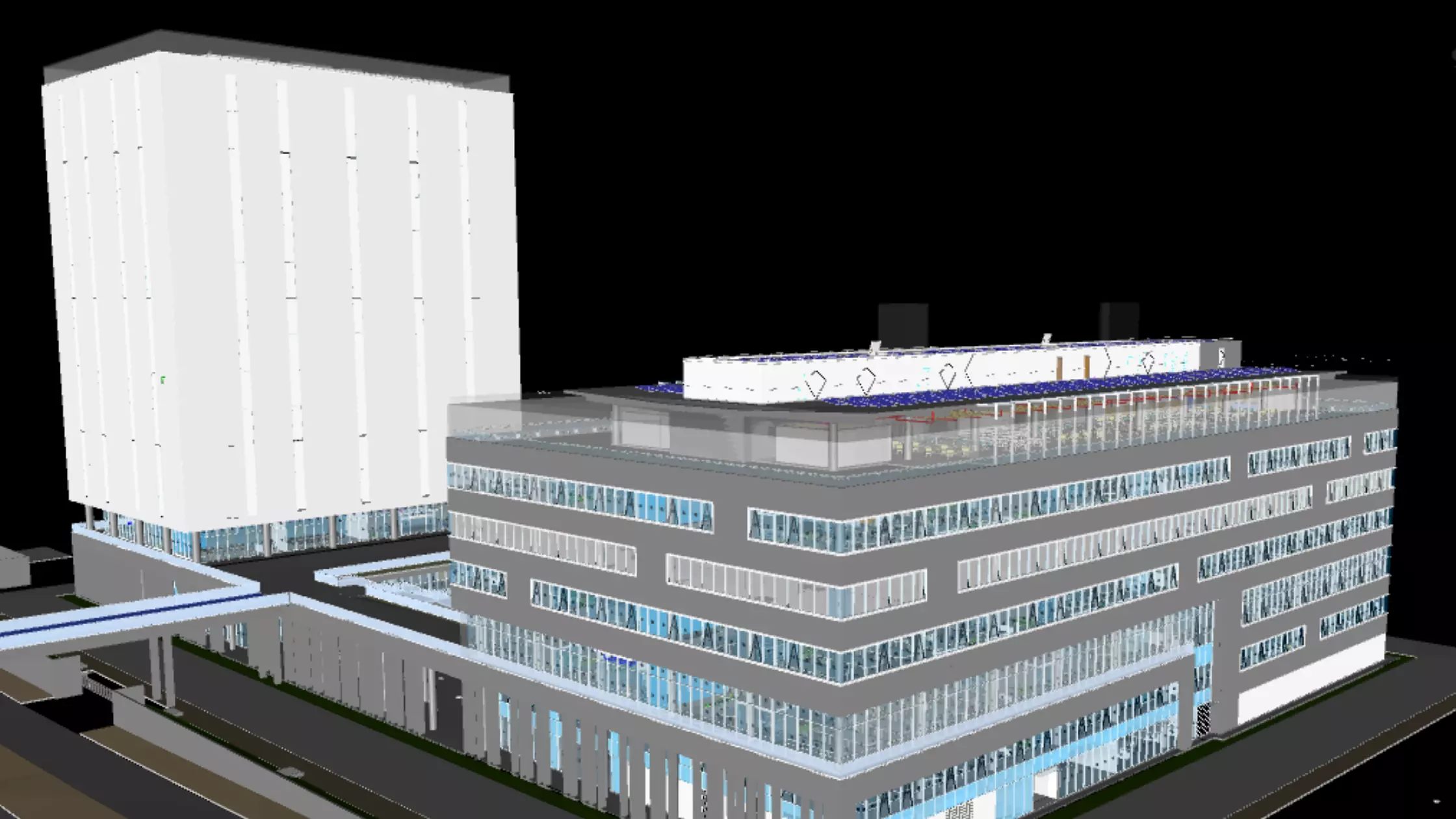 Visualization with BIM: 3D model (BIM) helps in better visualization of the building/factory along with all services, image