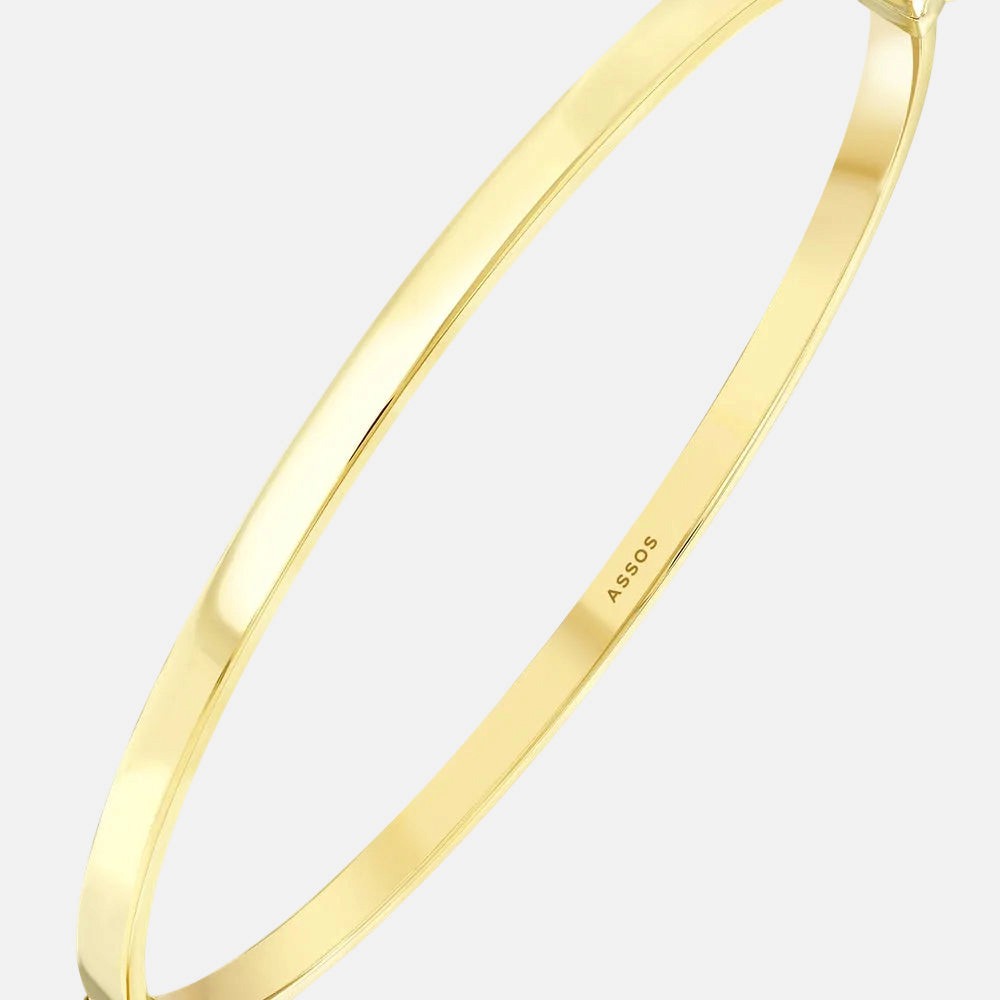 Assos 14 Ayar Altın Kelepçe Bilezik ABLZ0215-Y-3MM-5632