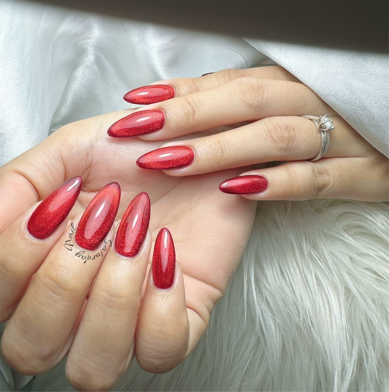 Metallic nail art