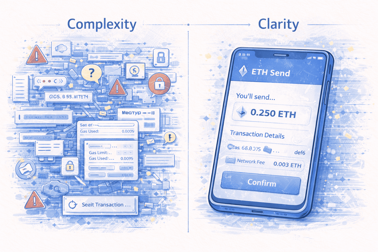 Dark blue tote bag with two handles on a matching blue background, lit to show texture.