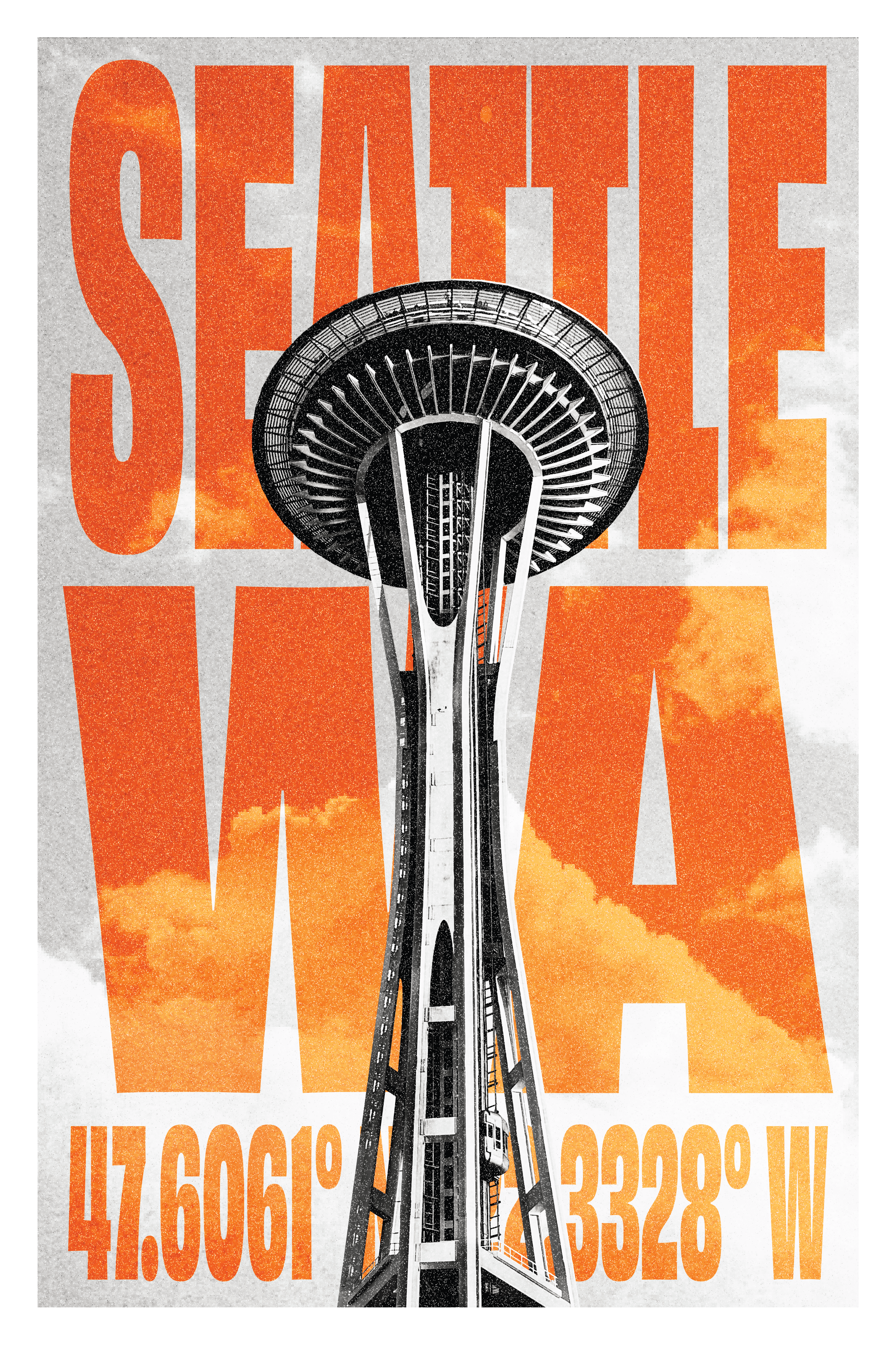 Black and white wave