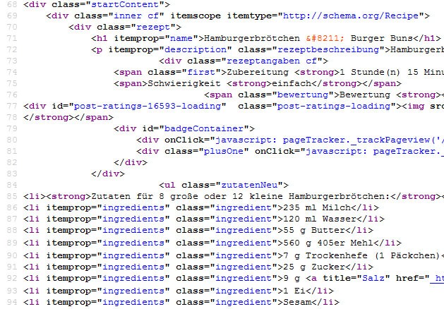 schema-Rezept-Markup