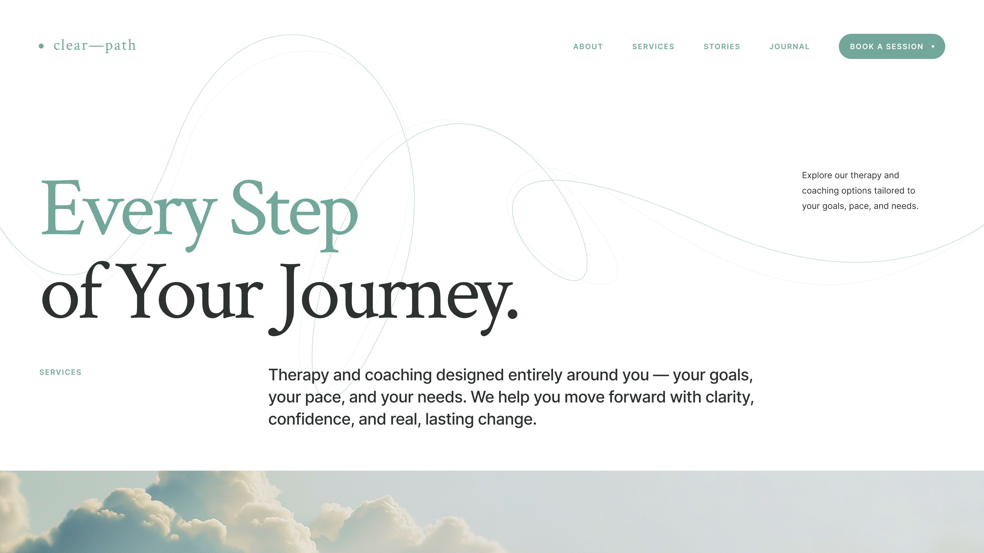 ClearPath therapy and coaching Framer template