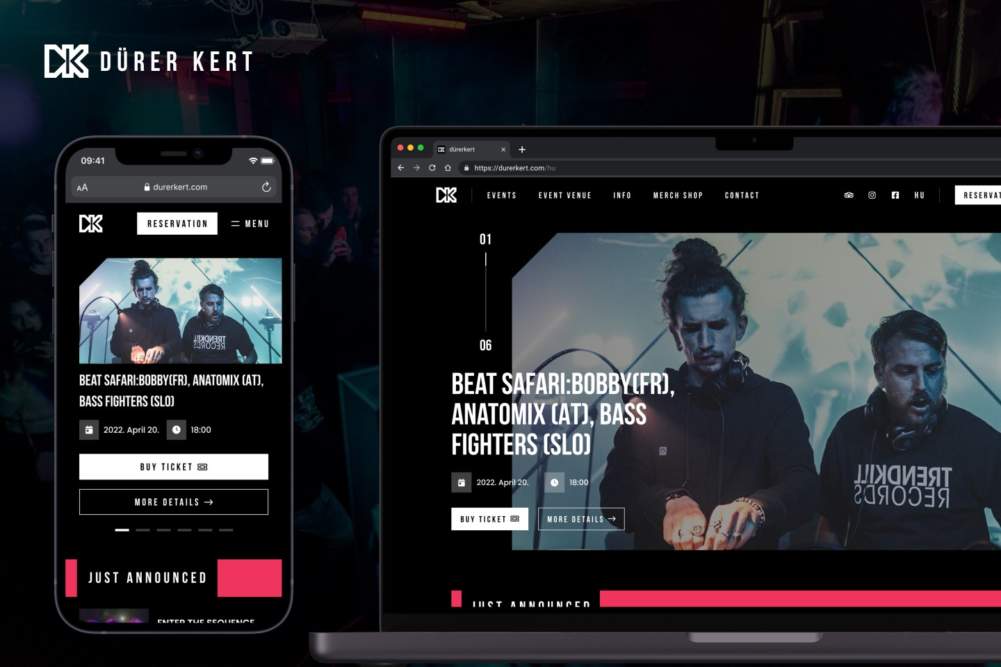 Dürerkert landing page