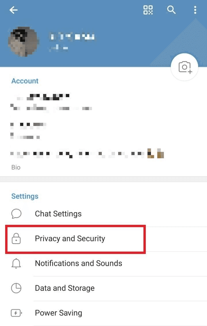 Telegram Privacy & Security Location