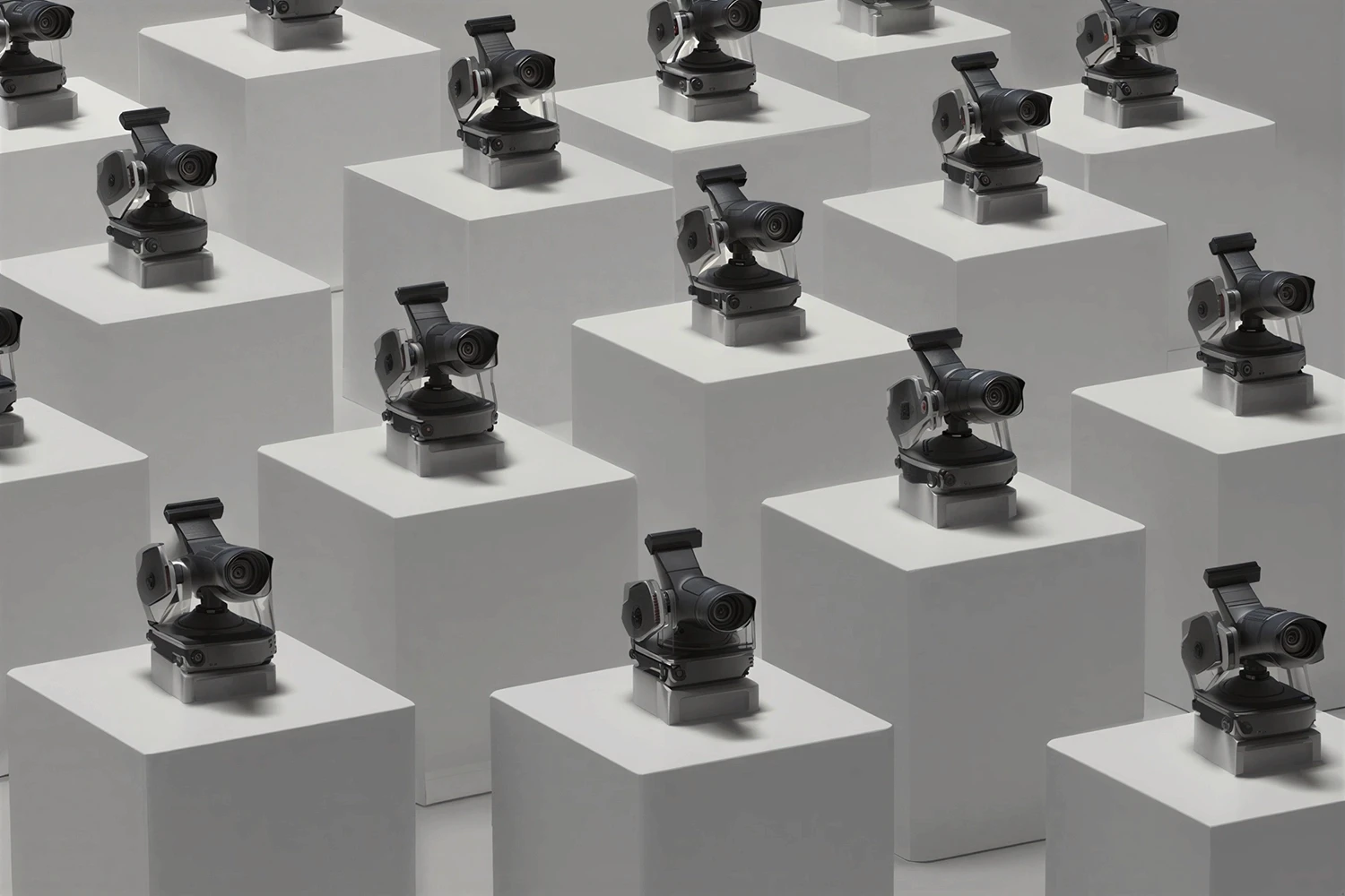 Fleet of PTZ-like cameras for live-streaming features on the stands