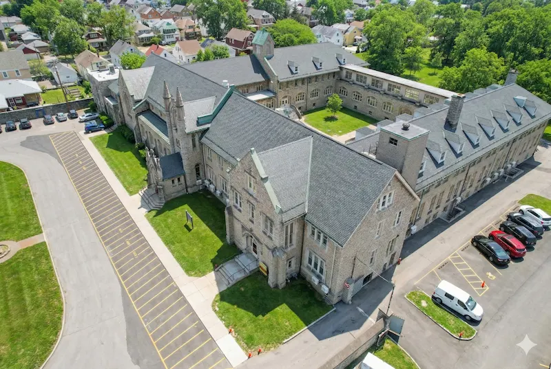 Exterior of Buffalo Academy of Science Elementary School at 335 Doat St.