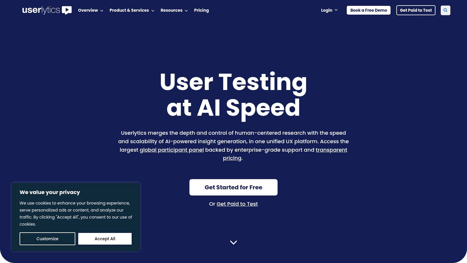 Userlytics – Moderated Testing (Live Conversations)