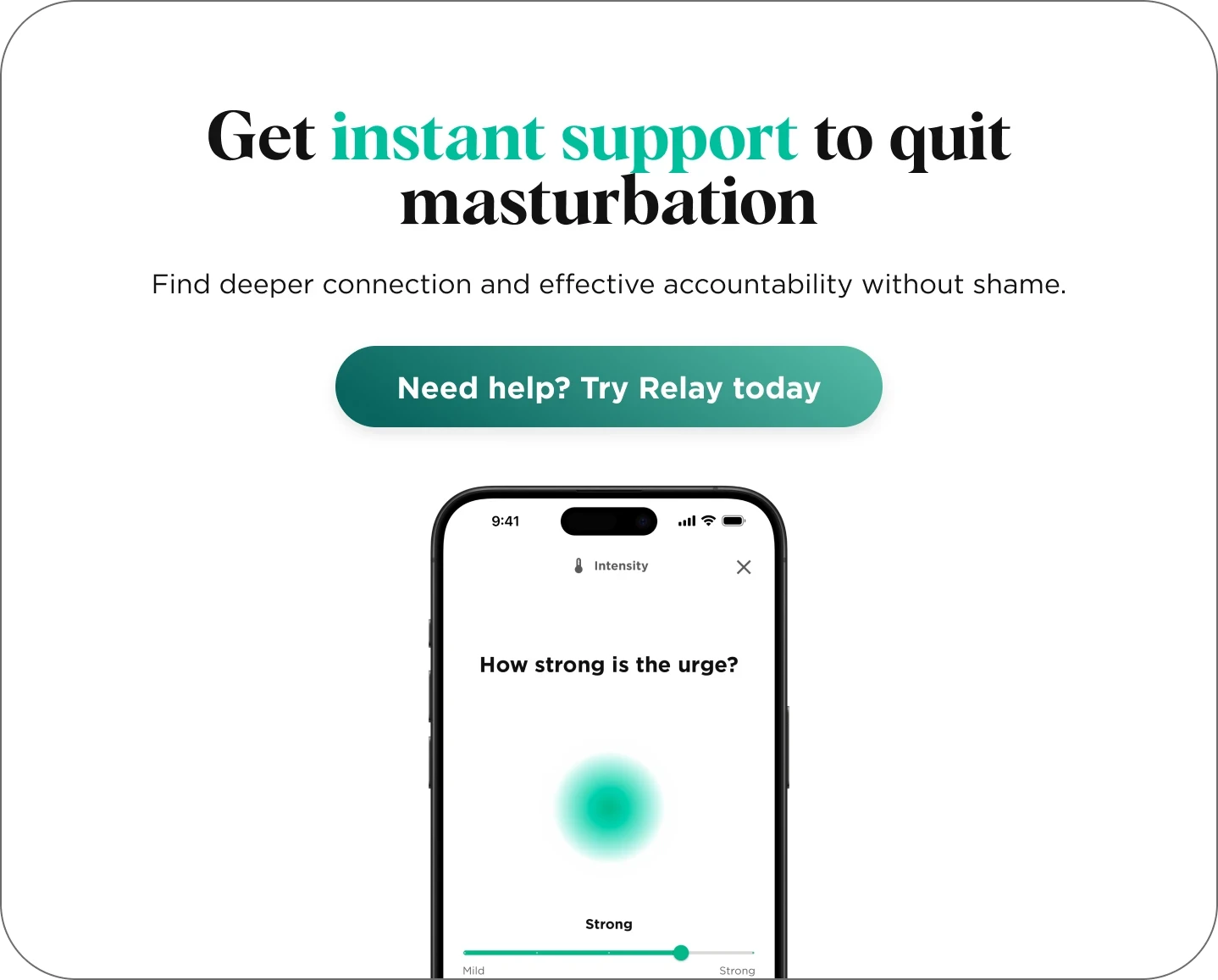 Relay will help you stop masturbating