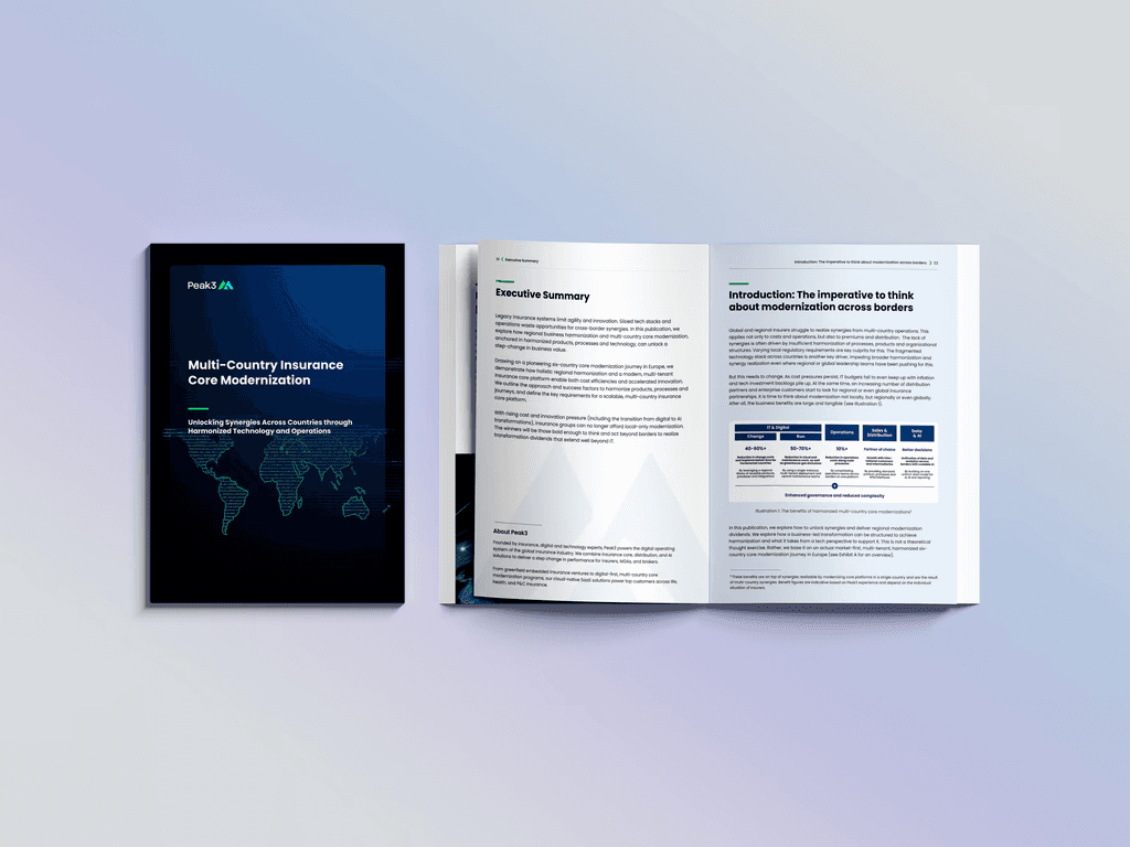 Multi-Country Insurance Core Modernisation Whitepaper Cover