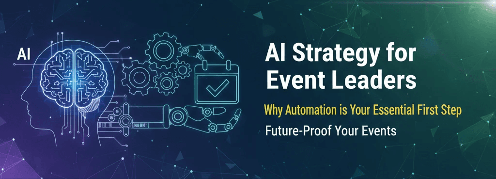 A visual representation of an automated workflow leading to an AI engine.