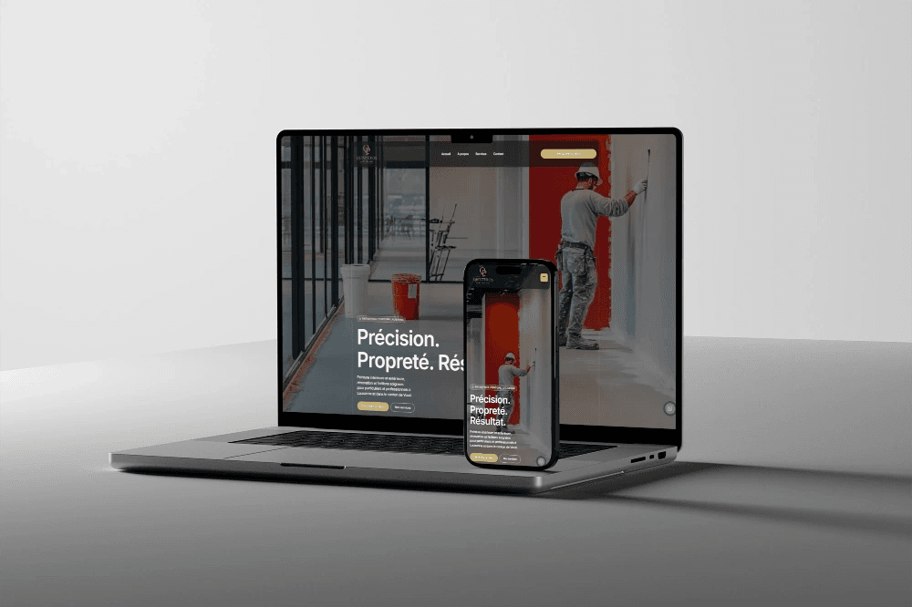création site internet pour entreprise de peinture lausanne