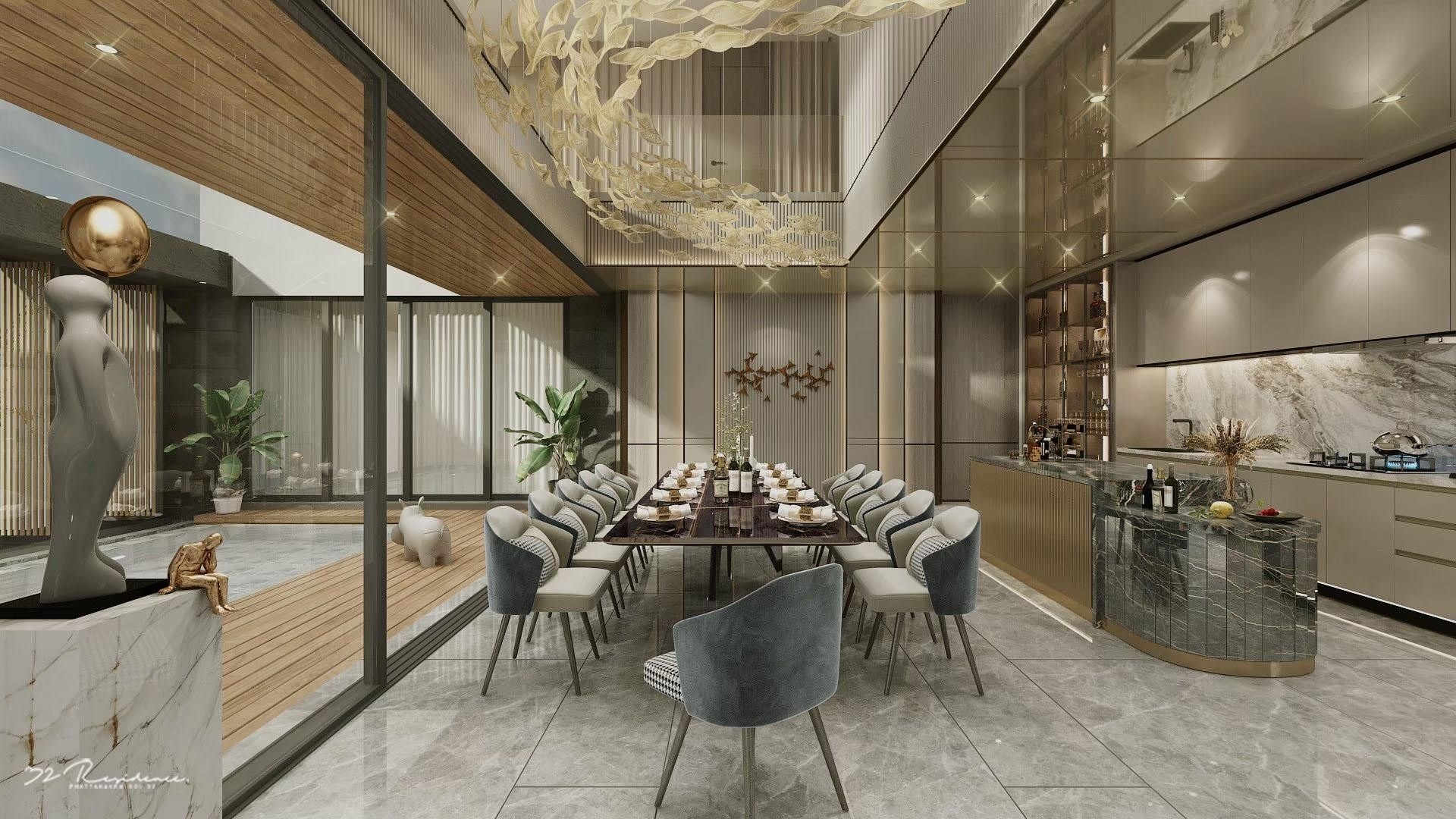 a person swimming in the water with grass