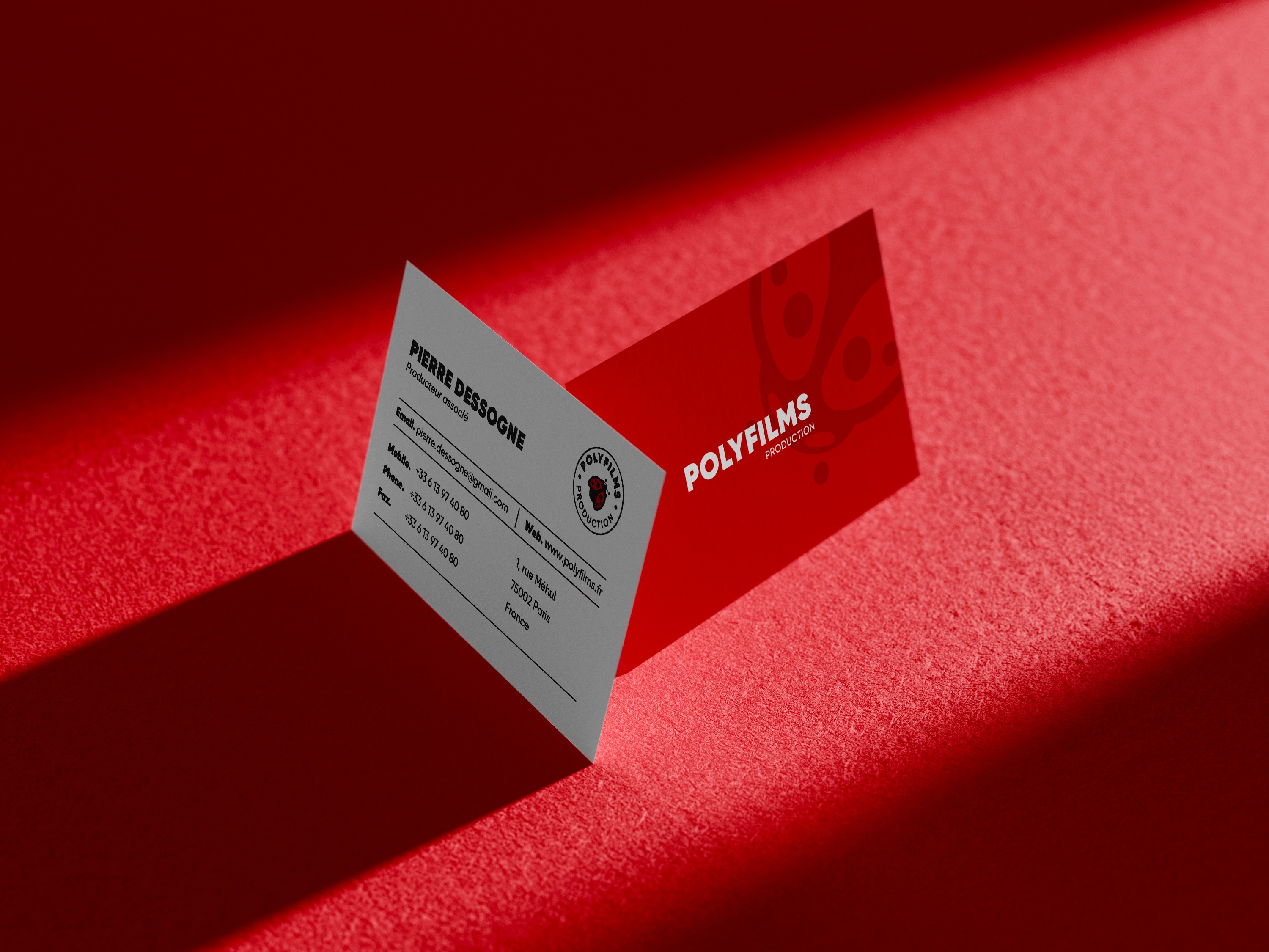 Identité visuelle pour société de production par Madora Studio