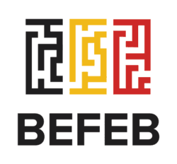 Escape Fort Liezele: BEFEB lidmaatschap logo – lid van de Belgische Escape Room Federatie Puurs Antwerpen