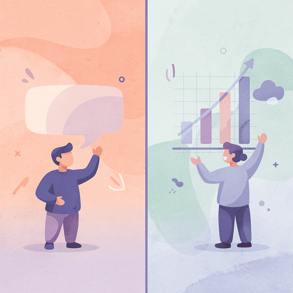 Split scene illustration contrasting casual cancellation approach versus structured dissolution process