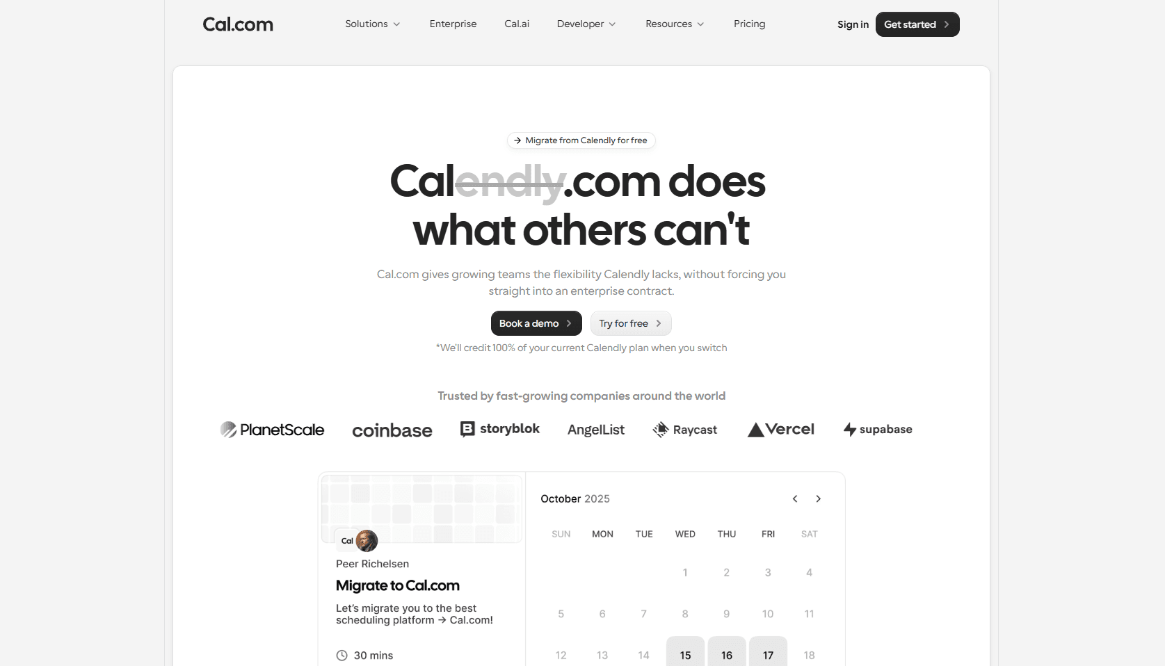 Cal.com does what others can't