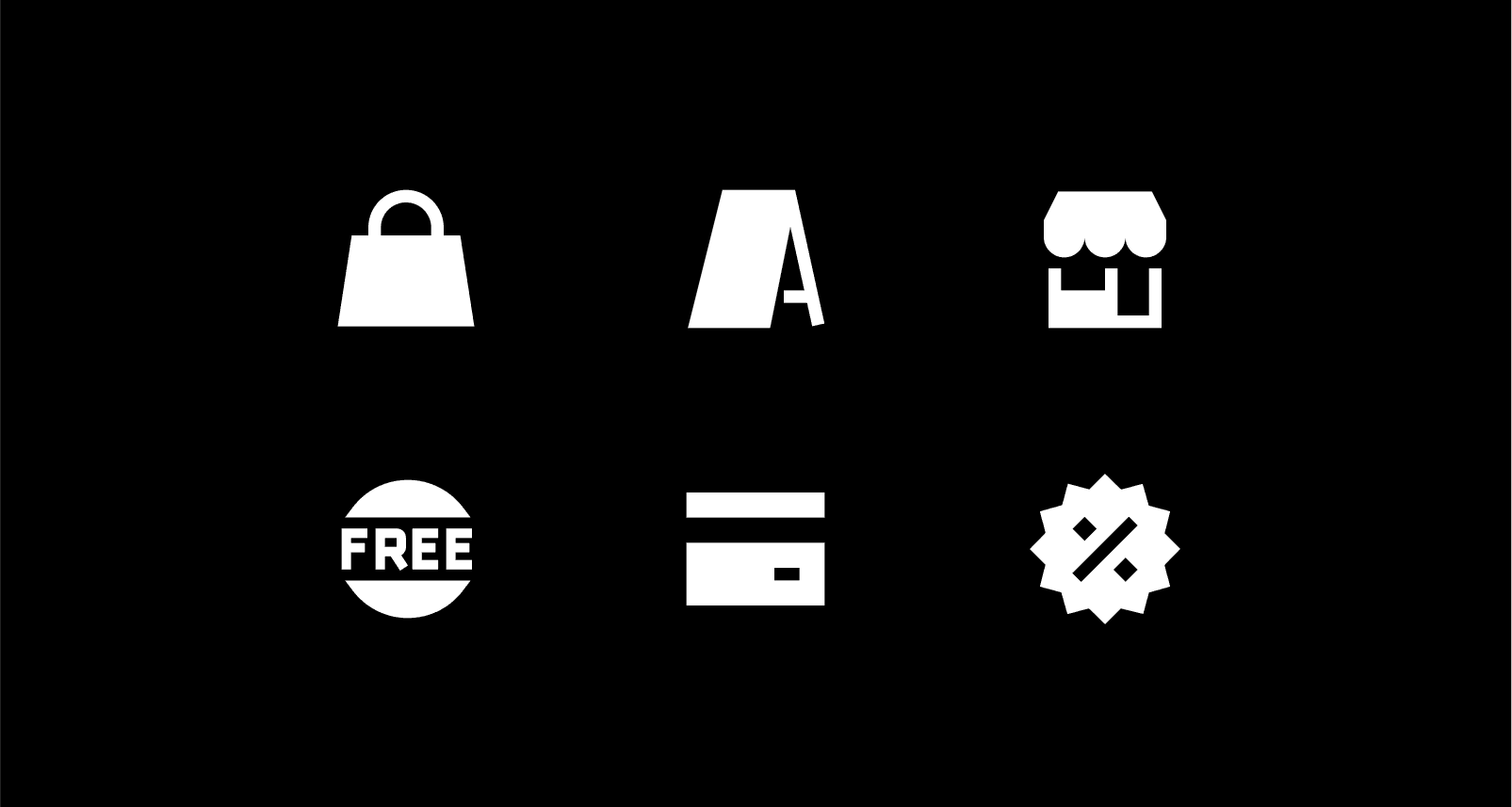 Sharp Solid Ecommerce Icon Set