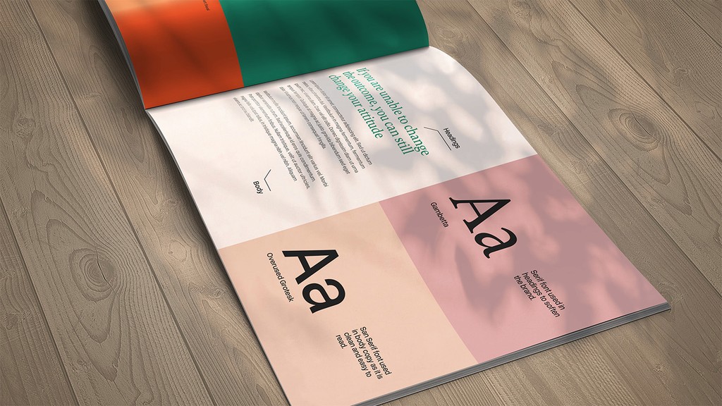 Brand guidelines booklet