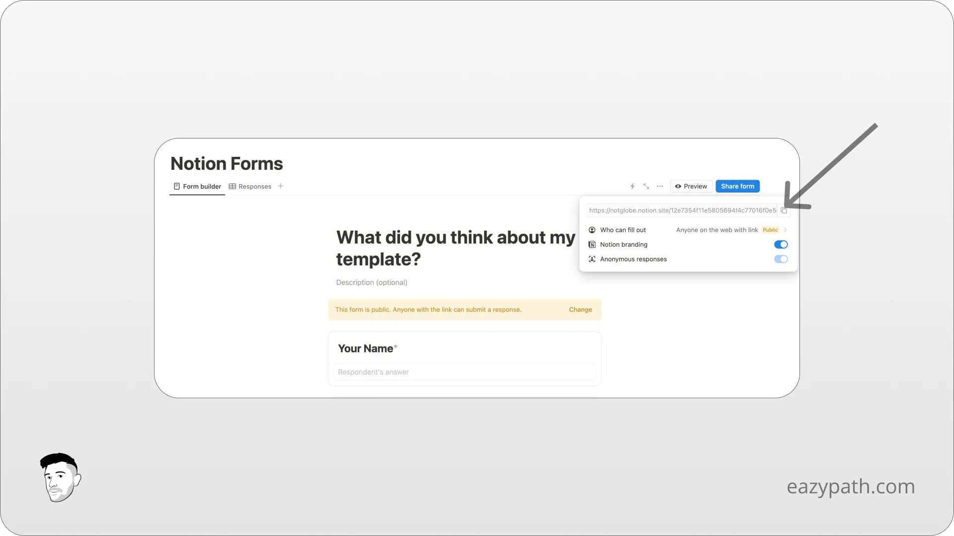 How to collect data with your Notion form - Share Form