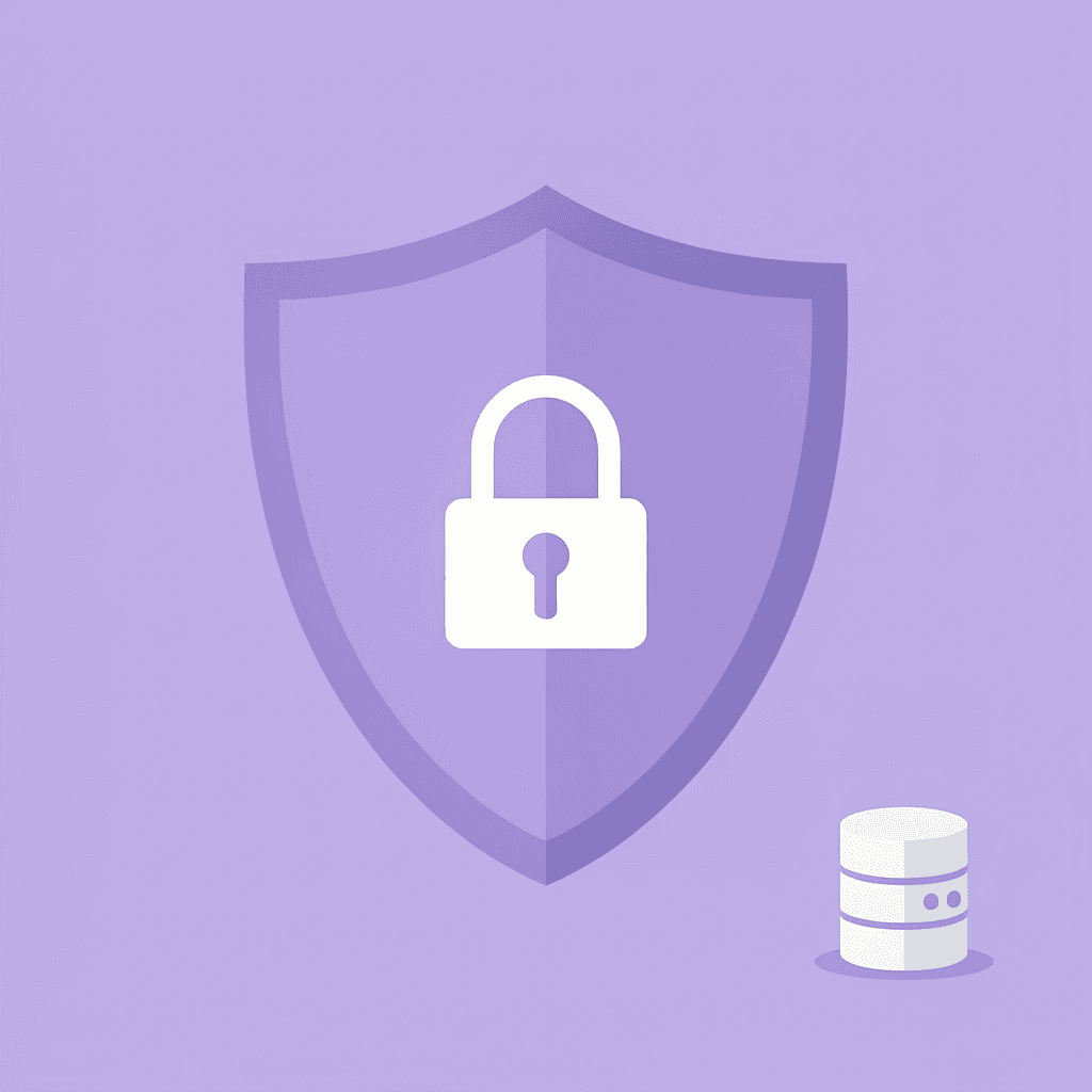 Shield icon representing security protection in automated data integration